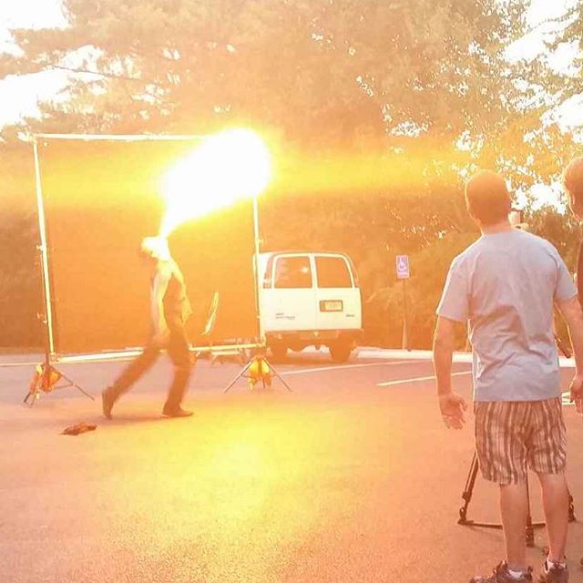 #tbt Fire breathing for a Toyota commercial .